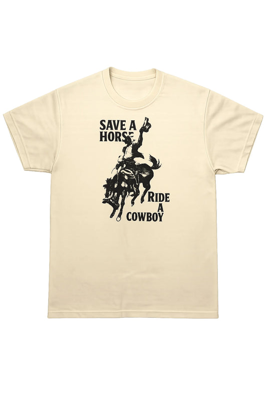 Unisex Save a Horse Tee - 7.5oz Garment Dye